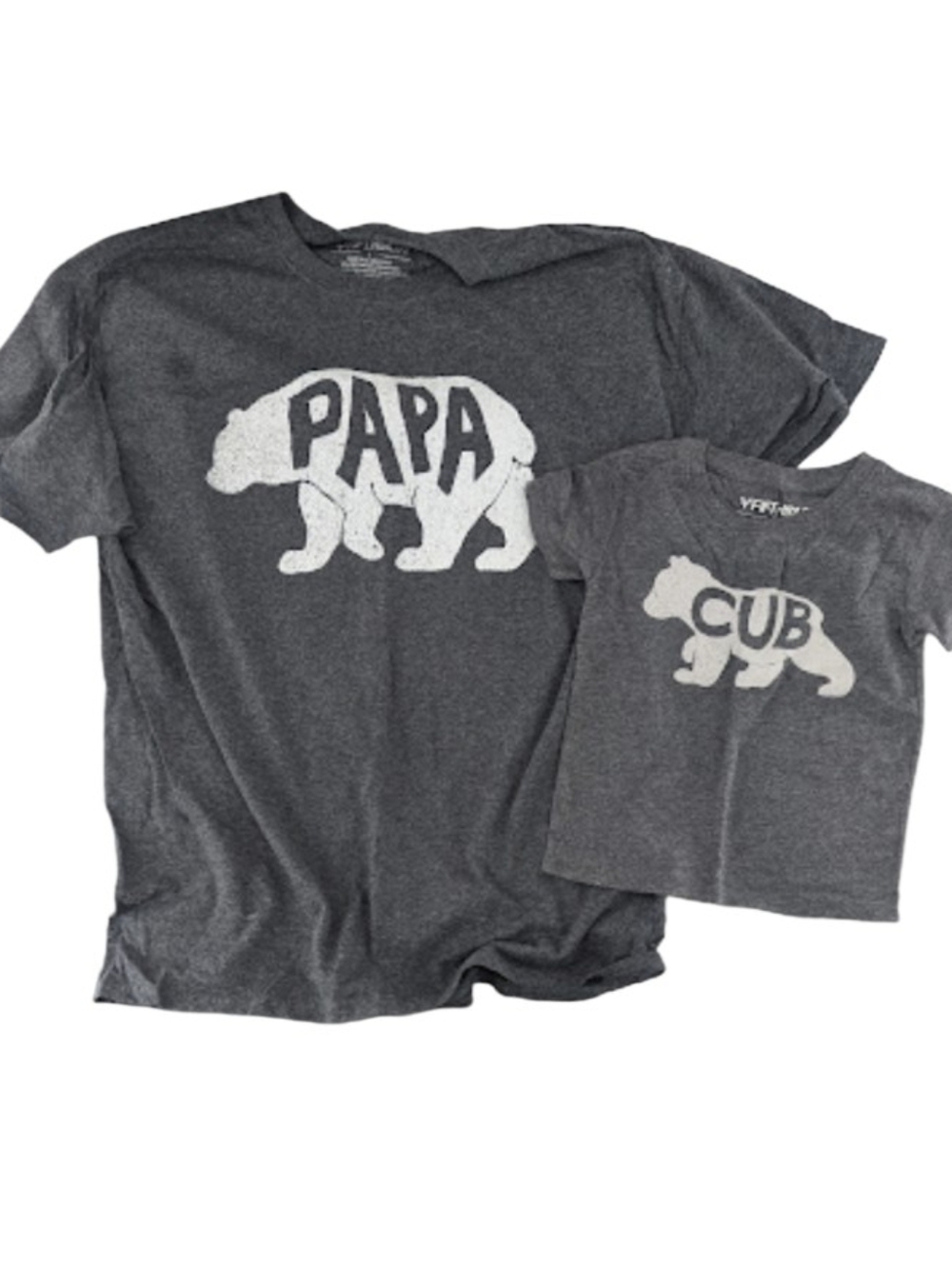 Fifth Sun Fathers Day Matchung Short Sleeve T Shirts Papa Bear And Cub L And 2t